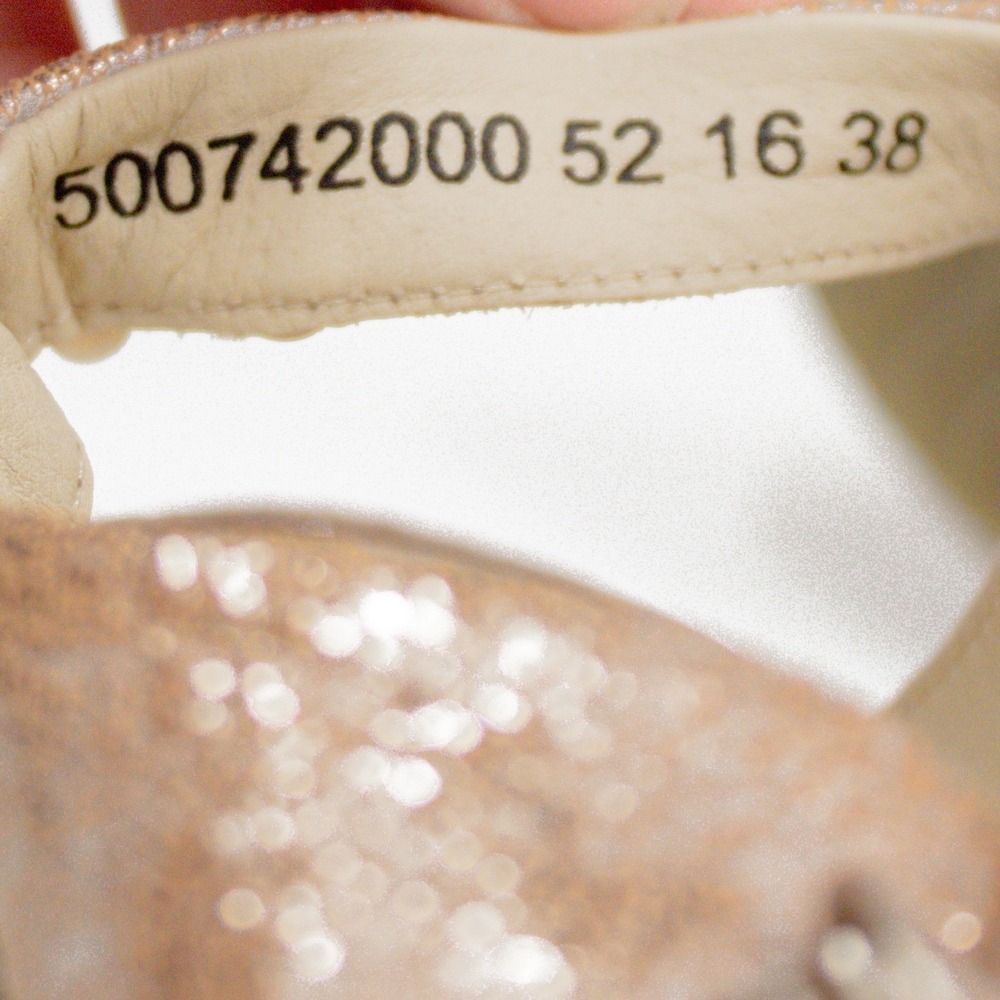 Fly London Ylfa Luna Lace Up Wedge Sandals Rose Gold Pearl Women's Size 38 US 8 - Picture 10 of 12